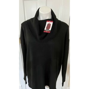NWT Women's Black PREMISE Cowl Sweater Size Small